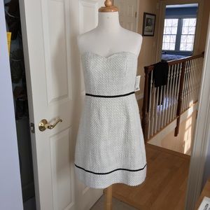 Kimchi blue strapless white tweed dress NWT